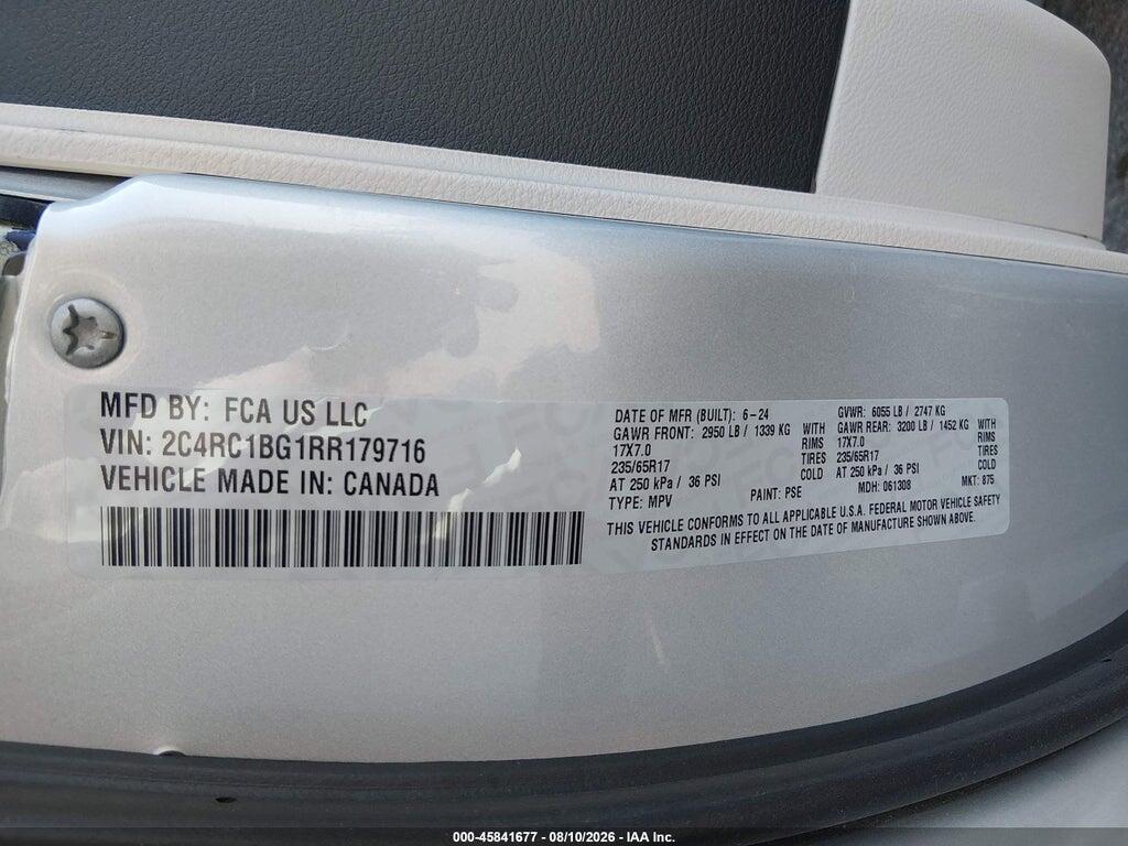 2C4RC1BG1RR179716 2024 CHRYSLER PACIFICA photo no. 9
