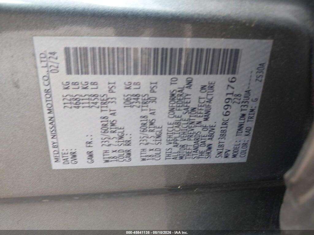 5N1BT3BB1RC699176 2024 NISSAN ROGUE photo no. 9