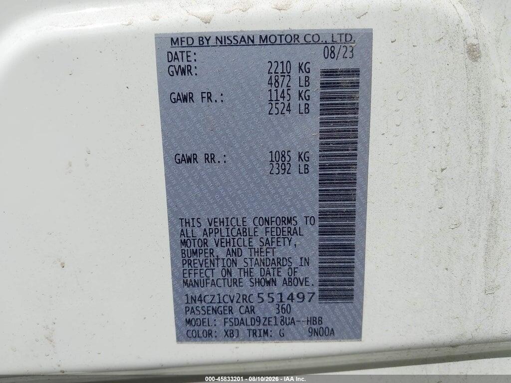1N4CZ1CV2RC551497 2024 NISSAN LEAF photo no. 9