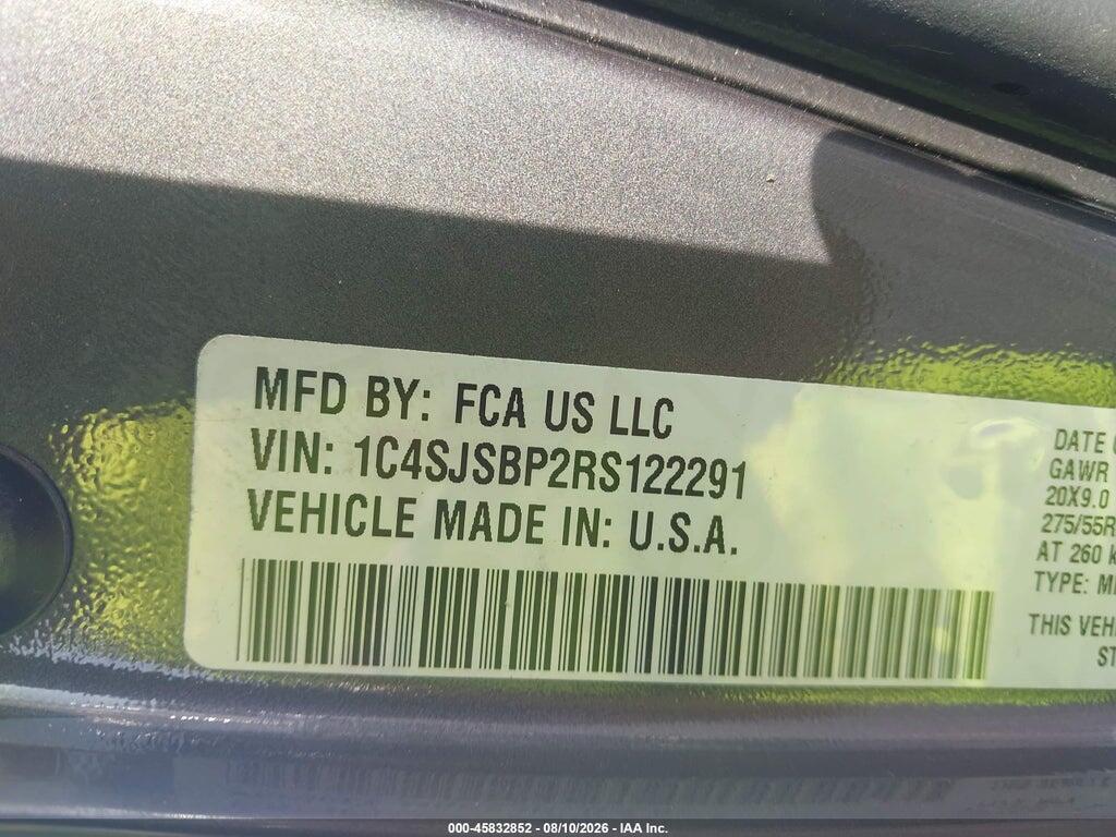 1C4SJSBP2RS122291 2024 JEEP WAGONEER L photo no. 9