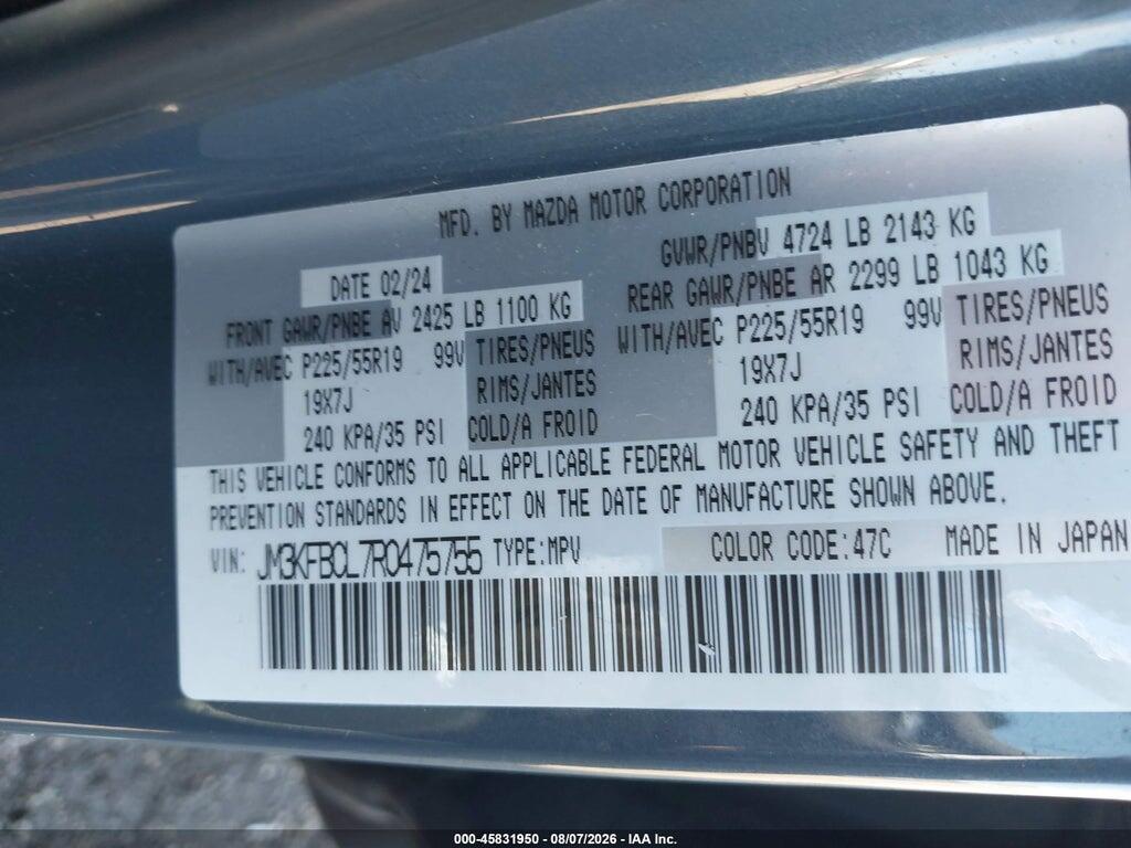 JM3KFBCL7R0475755 2024 MAZDA CX-5 photo no. 9
