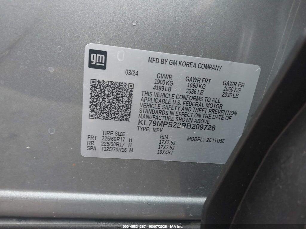 KL79MPS22RB209726 2024 CHEVROLET TRAILBLAZER photo no. 9
