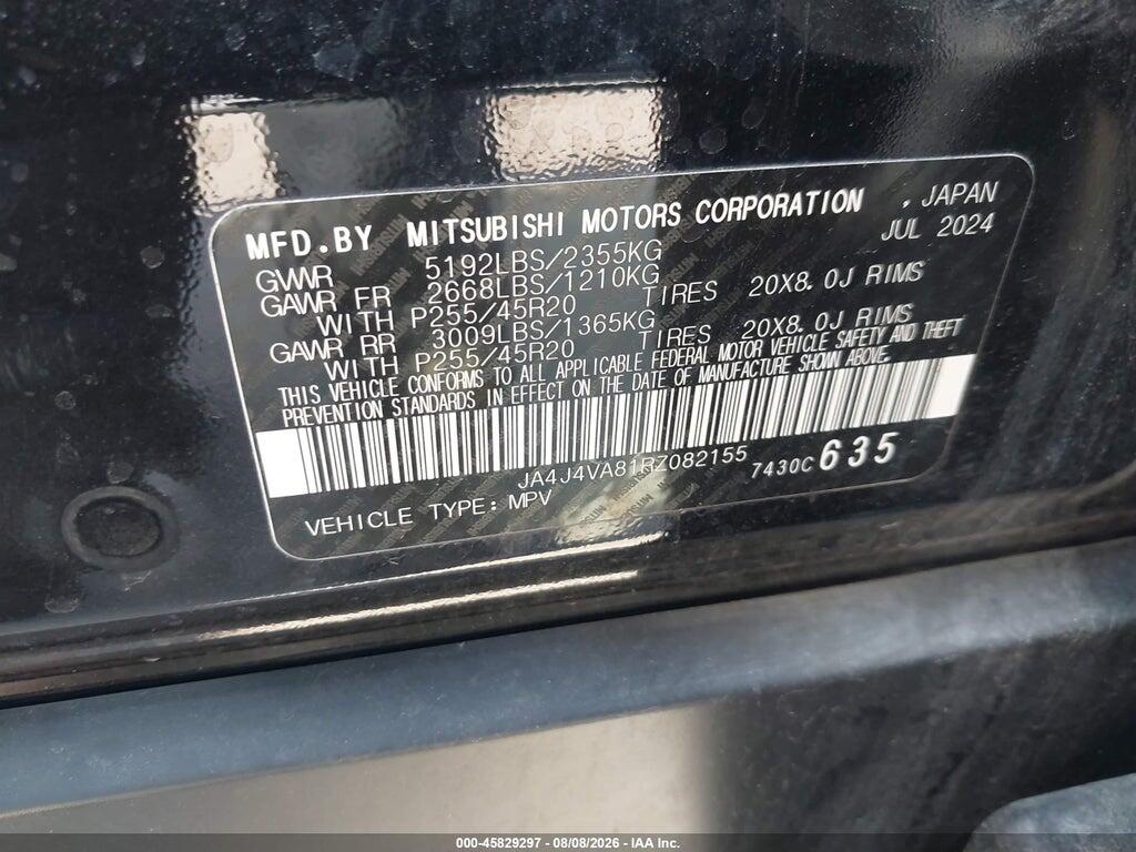 JA4J4VA81RZ082155 2024 MITSUBISHI OUTLANDER photo no. 9