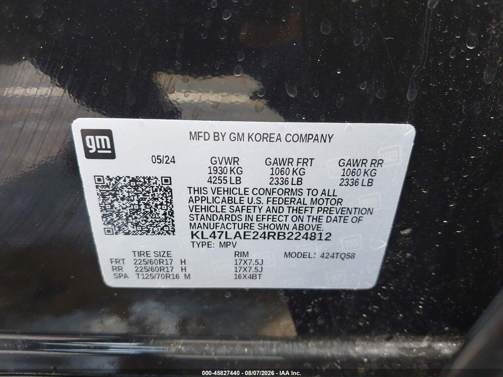 KL47LAE24RB224812 2024 BUICK ENVISTA photo no. 9