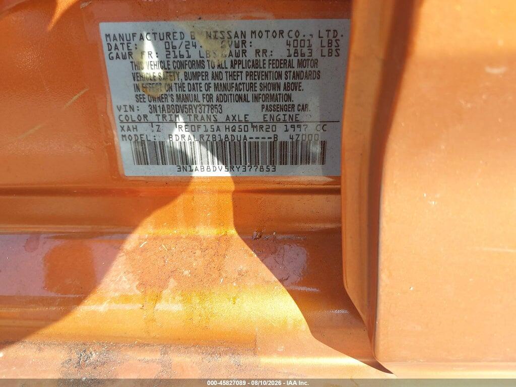 3N1AB8DV5RY377853 2024 NISSAN SENTRA photo no. 9