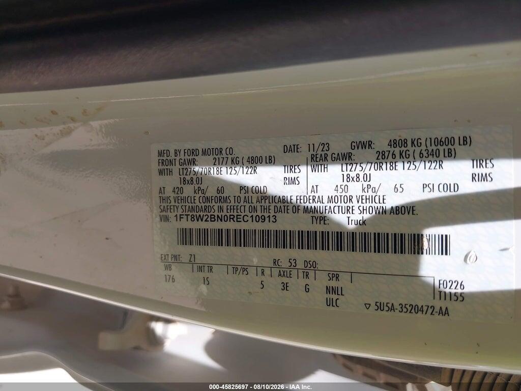 1FT8W2BN0REC10913 2024 FORD F-250 photo no. 5