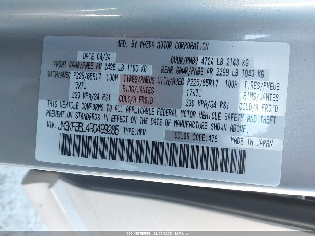 JM3KFBBL4R0499285 2024 MAZDA CX-5 photo no. 9