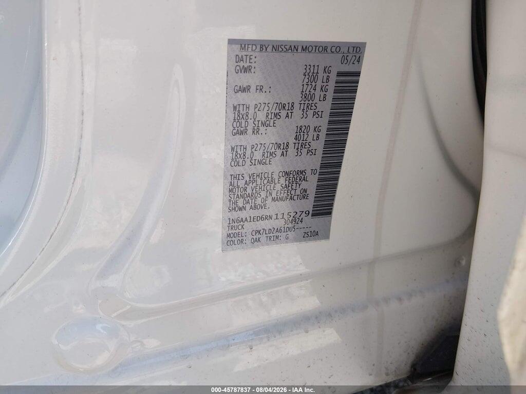 1N6AA1ED6RN115279 2024 NISSAN TITAN photo no. 9