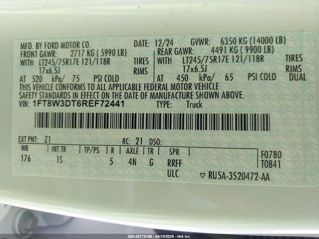1FT8W3DT6REF72441 2024 FORD F-350 photo no. 9