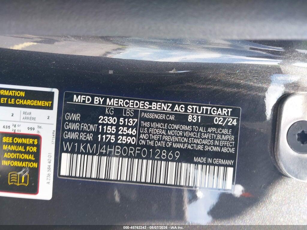 W1KMJ4HB0RF012869 2024 MERCEDES-BENZ CLE 300 photo no. 9