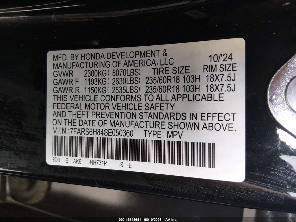 7FARS6H84SE050360 2025 HONDA CR-V HYBRID photo no. 9