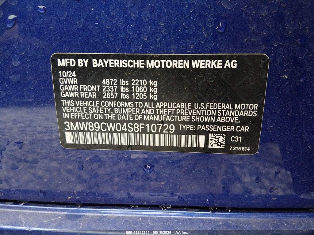 3MW89CW04S8F10729 2025 BMW 330I photo no. 9
