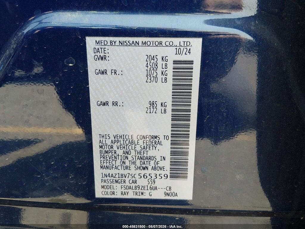 1N4AZ1BV7SC565359 2025 NISSAN LEAF photo no. 9