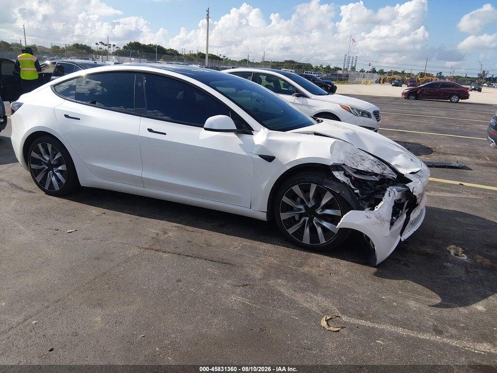 5YJ3E1EA6SF937090 2025 TESLA MODEL 3 photo no. 1
