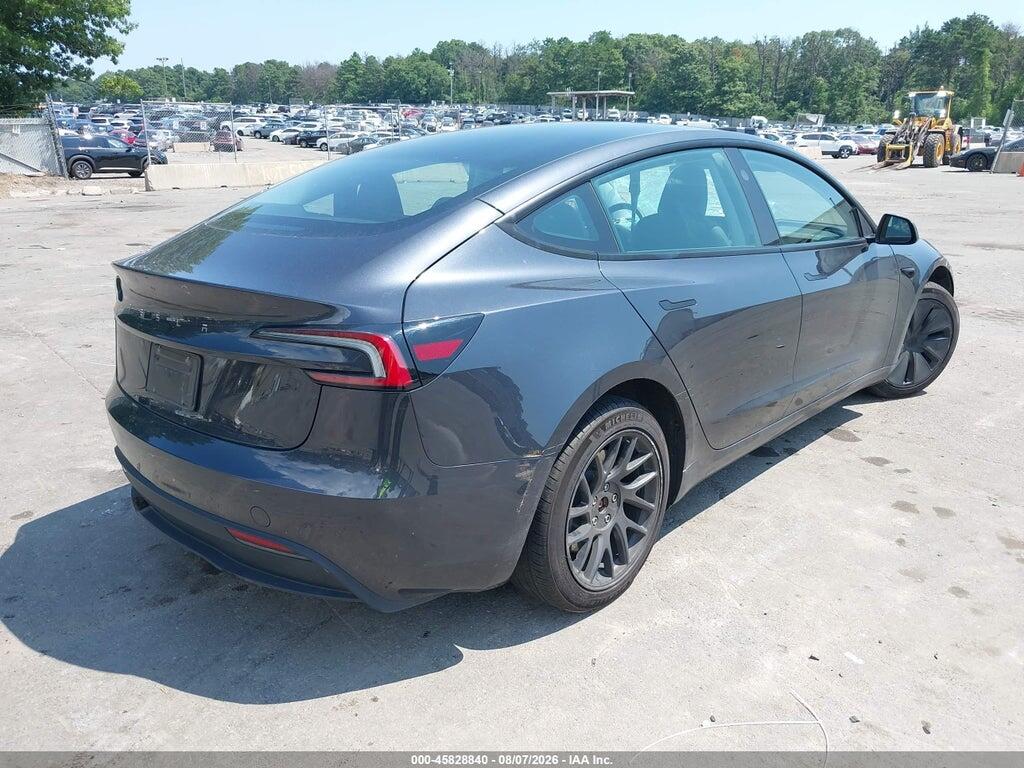 5YJ3E1EA6SF917079 2025 TESLA MODEL 3 photo no. 4