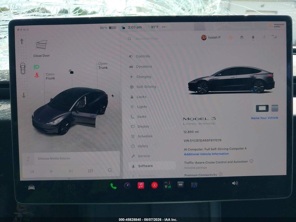 5YJ3E1EA6SF917079 2025 TESLA MODEL 3 photo no. 7