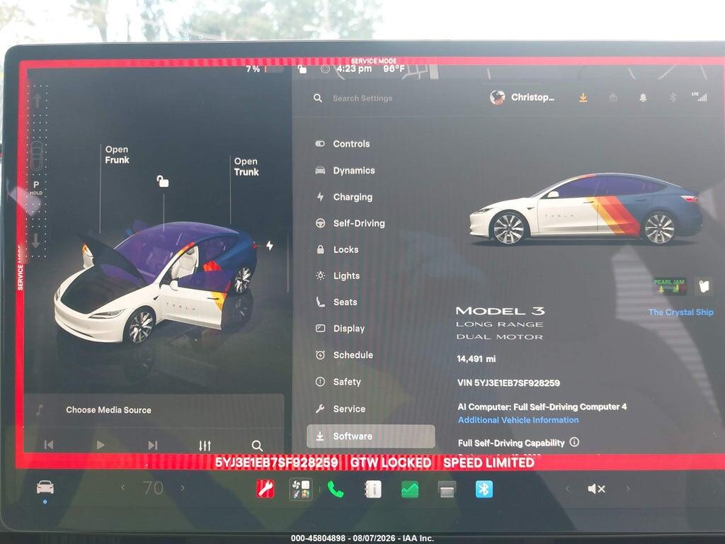 5YJ3E1EB7SF928259 2025 TESLA MODEL 3 photo no. 7
