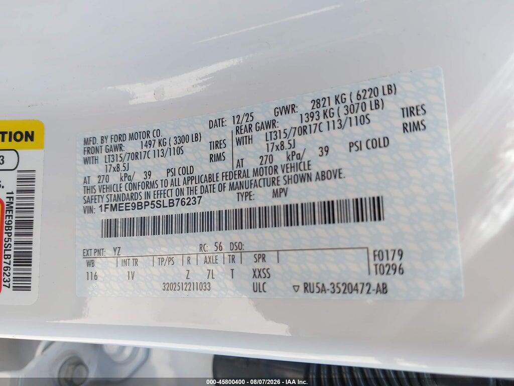 1FMEE9BP5SLB76237 2025 FORD BRONCO photo no. 9