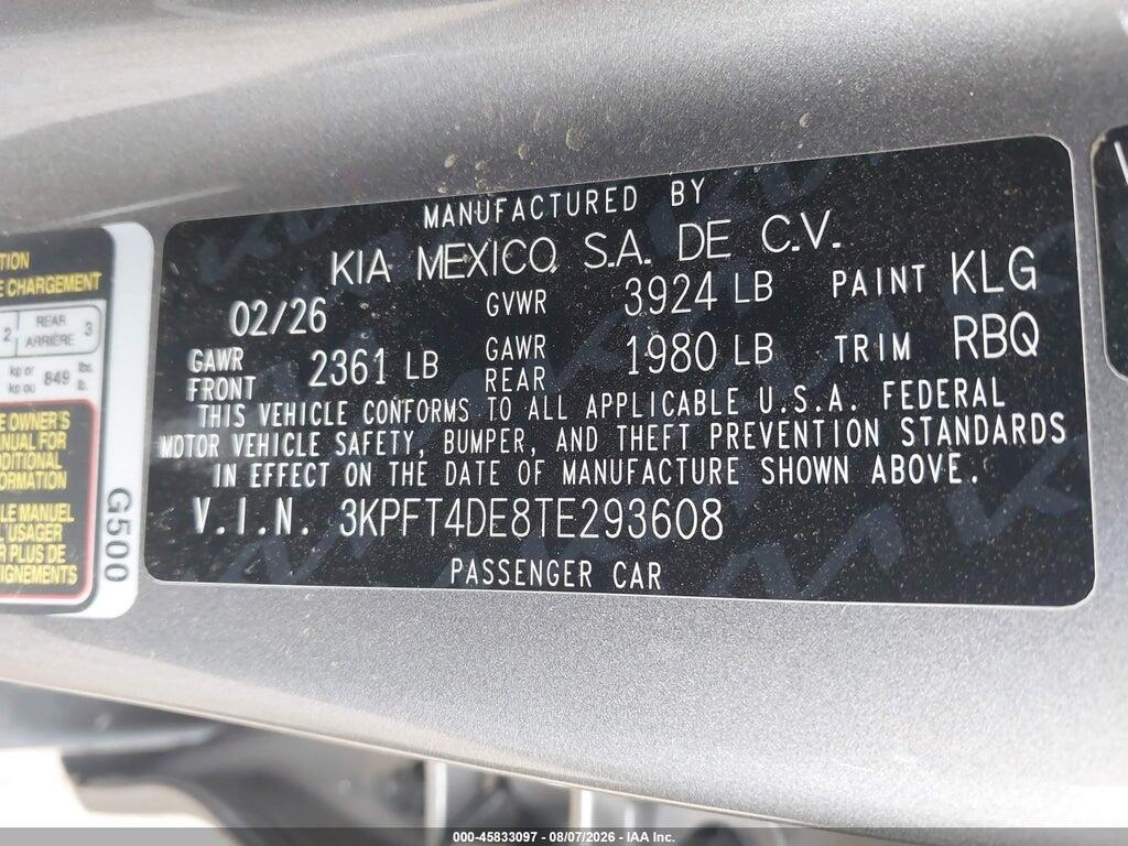3KPFT4DE8TE293608 2026 KIA K4 photo no. 9