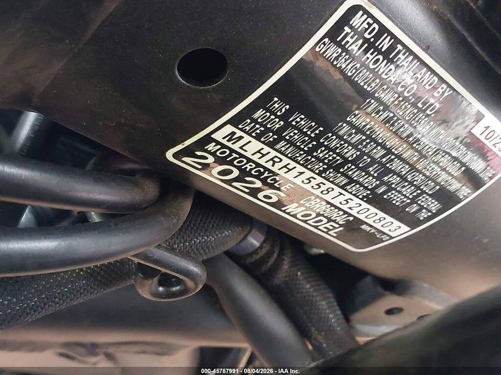 MLHRH1558T5200803 2026 HONDA CBR650 photo no. 10