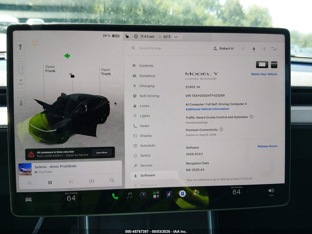 7SAYGDED4TF423268 2026 TESLA MODEL Y photo no. 7