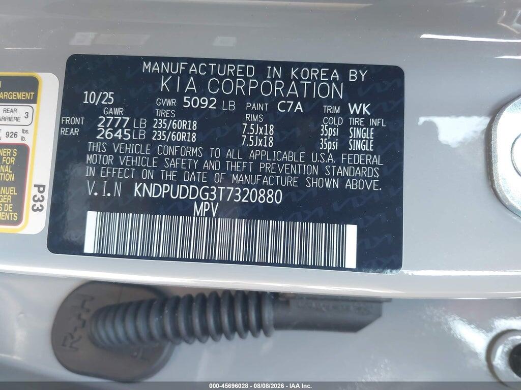 KNDPUDDG3T7320880 2026 KIA SPORTAGE HYBRID photo no. 9