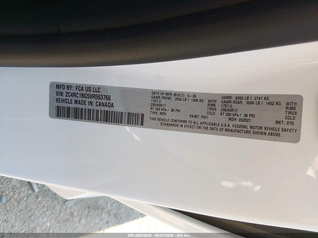 2C4RC1BG5VR563766 2027 CHRYSLER PACIFICA photo no. 9