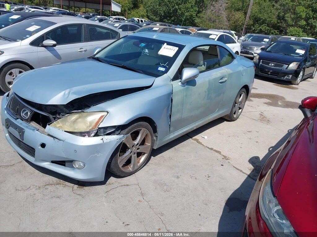 JTHFF2C27A2512411 2010 LEXUS IS 250C photo no. 2