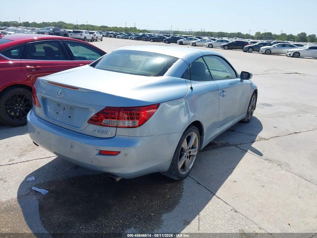 JTHFF2C27A2512411 2010 LEXUS IS 250C photo no. 4