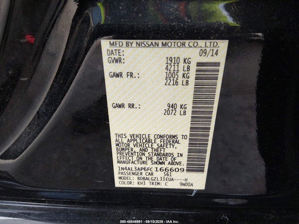 1N4AL3AP6FC166609 2015 NISSAN ALTIMA photo no. 9