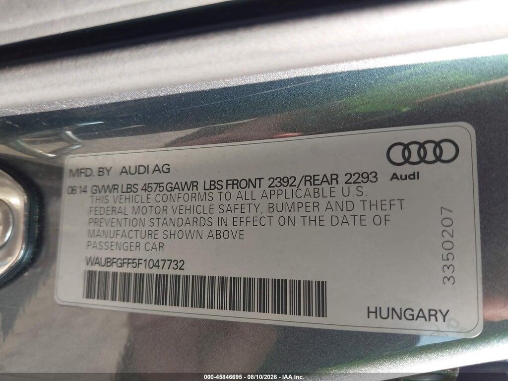 WAUBFGFF5F1047732 2015 AUDI A3 photo no. 9