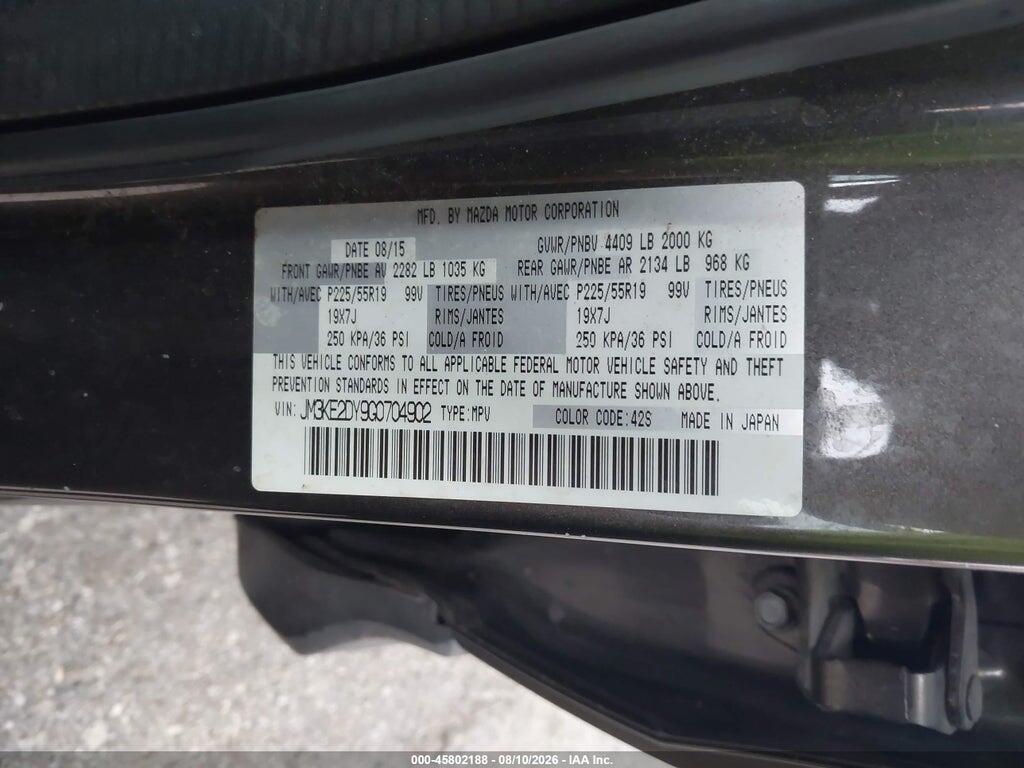 JM3KE2DY9G0704902 2016 MAZDA CX-5 photo no. 9