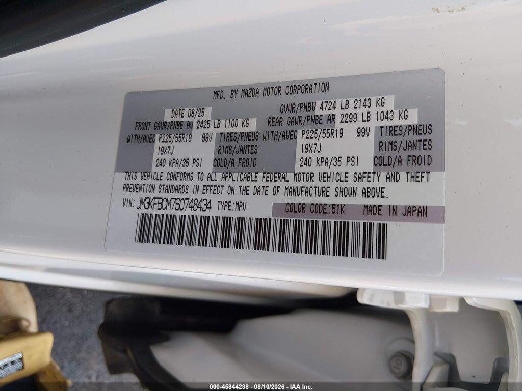JM3KFBCM7S0748434 2025 MAZDA CX-5 photo no. 9