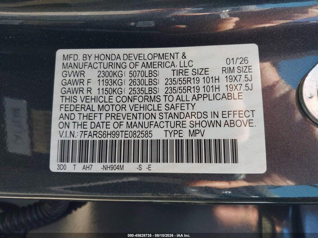 7FARS6H99TE082585 2026 HONDA CR-V HYBRID photo no. 9