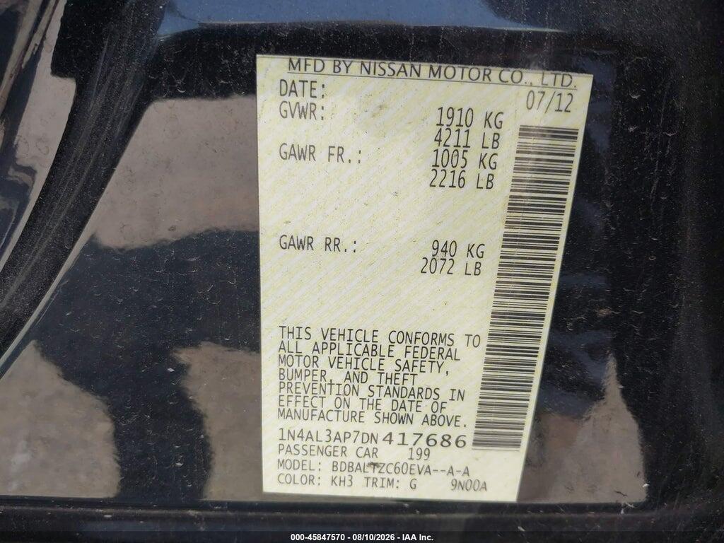 1N4AL3AP7DN417686 2013 NISSAN ALTIMA photo no. 9