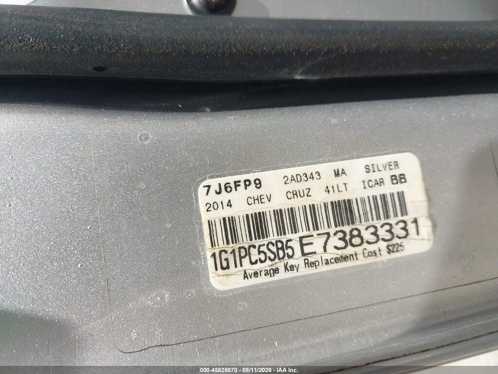1G1PC5SB5E7383331 2014 CHEVROLET CRUZE photo no. 9