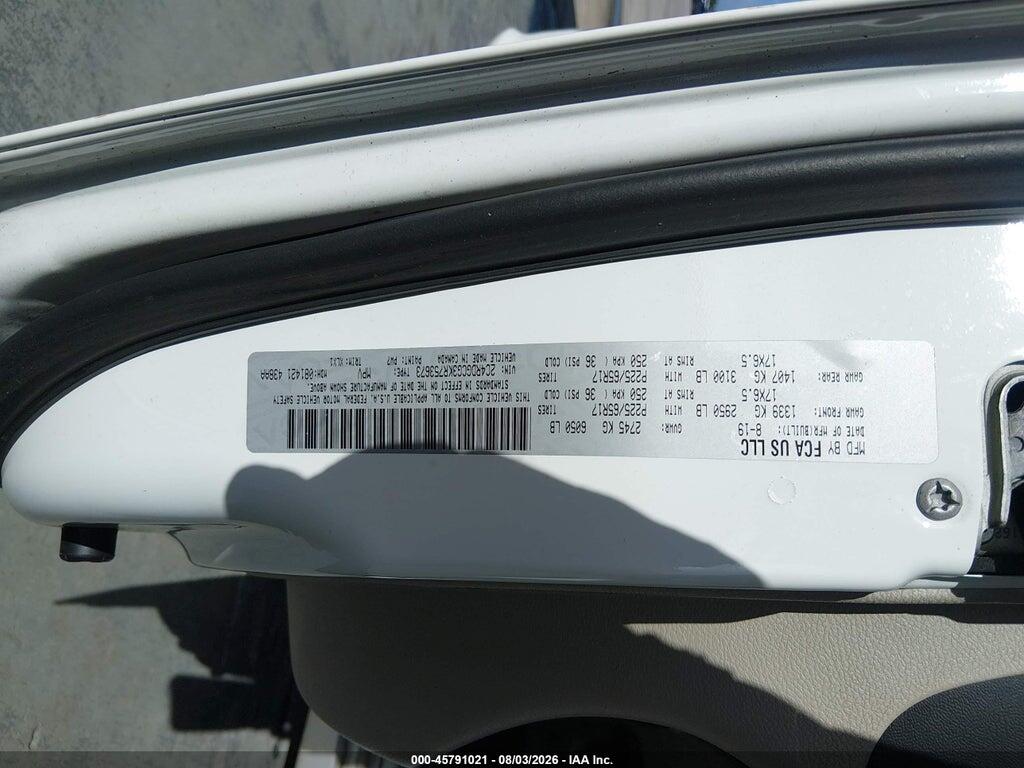 2C4RDGCG3KR753673 2019 DODGE GRAND CARAVAN photo no. 9