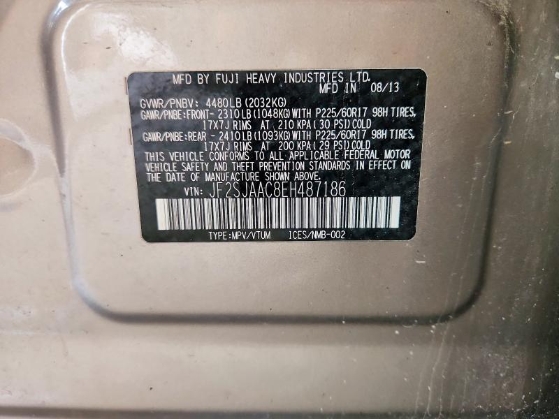 2014 SUBARU FORESTER 2.5I — Фото 14 из 14