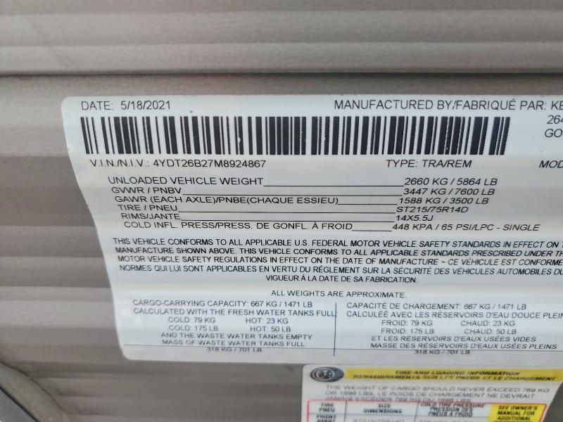 2021 DUTC DUTCHMAN TRAVEL TRAI — Фото 10 из 10