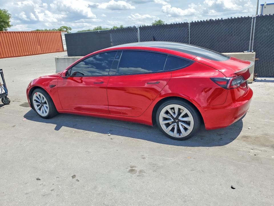 5YJ3E1EA2NF186798 2022 TESLA MODEL 3 photo no. 2