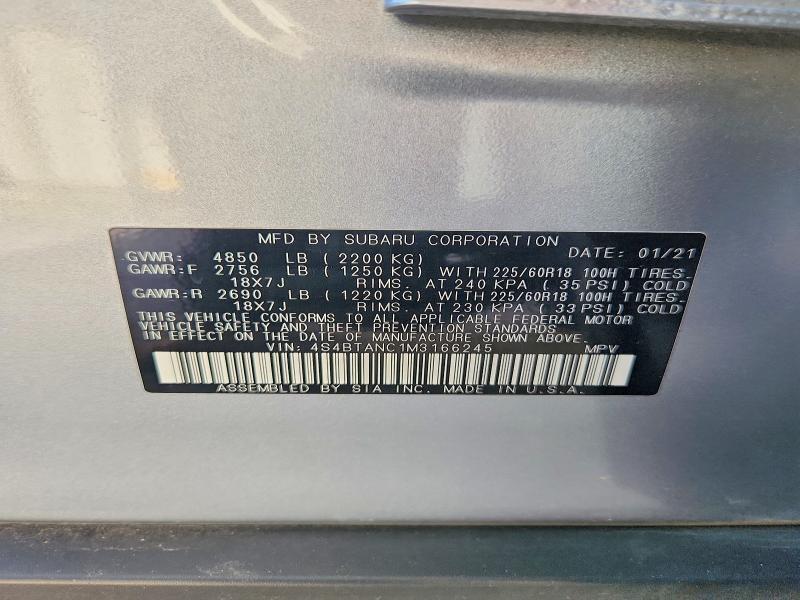 2021 SUBARU OUTBACK LIMITED — Фото 13 из 13