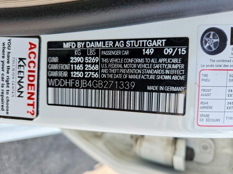 2016 MERCEDES-BENZ E 350 4MATIC — Фото 12 из 12