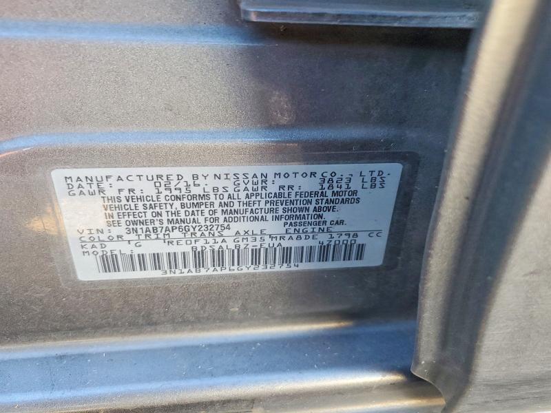 3N1AB7AP6GY232754 2016 NISSAN SENTRA photo no. 12