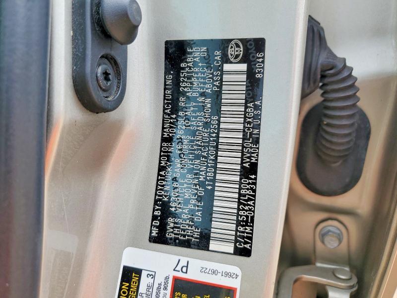 2015 TOYOTA CAMRY HYBRID XLE — Фото 12 из 12