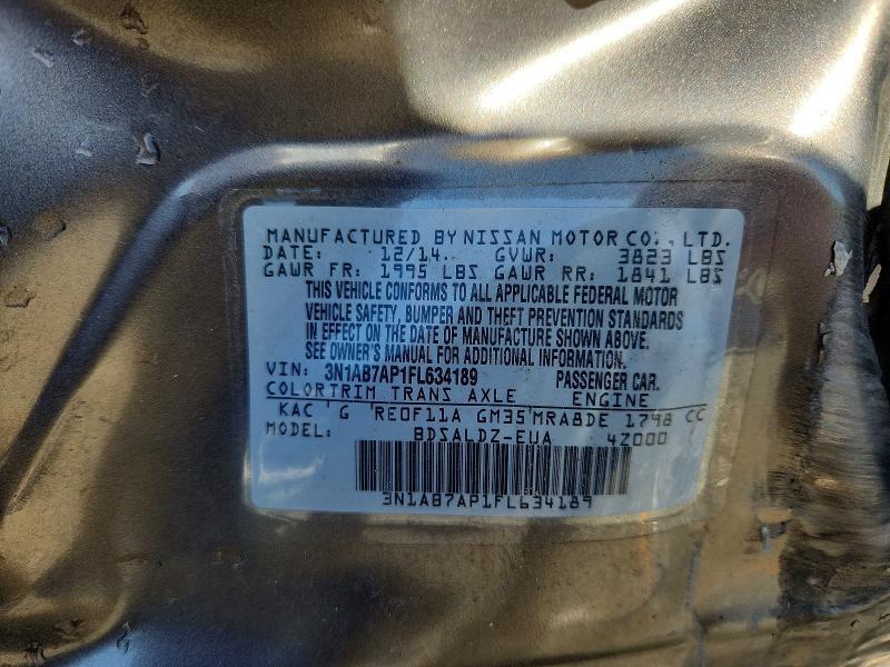 2015 NISSAN SENTRA SV — Фото 12 из 12