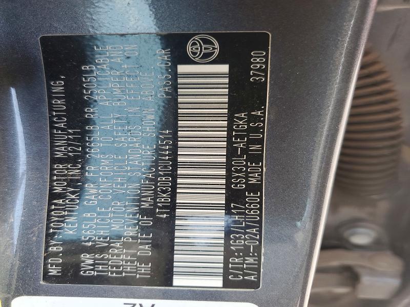 2012 TOYOTA AVALON BASE — Фото 12 из 12