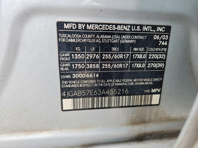 2003 MERCEDES-BENZ ML 350 — Фото 13 из 13