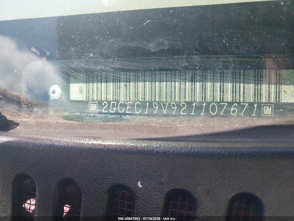 2GCEC19V921107671 2002 CHEVROLET SILVERADO 1500 photo no. 9