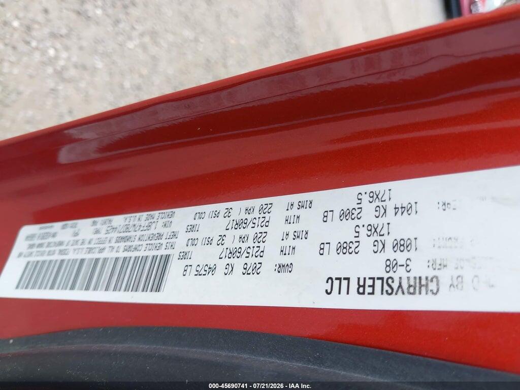 1J8FF47W78D714425 2008 JEEP COMPASS photo no. 9