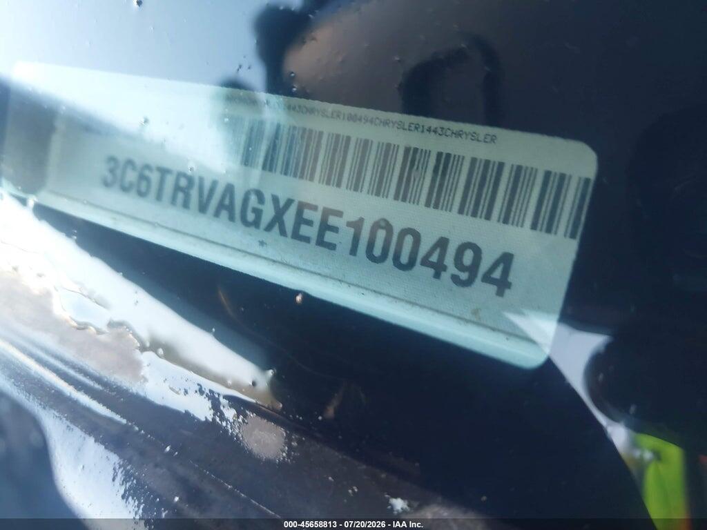 3C6TRVAGXEE100494 2014 RAM PROMASTER 1500 photo no. 9